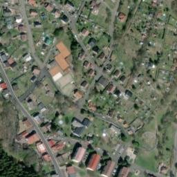 Satellite imagery of Elektroporcelan [Merklín u Karlových Var] factory chimney, CZ