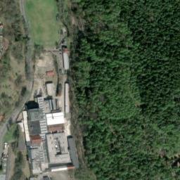 Satellite imagery of Elektroporcelan [Merklín u Karlových Var] factory chimney, CZ