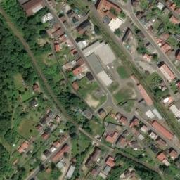 Satellite imagery of [Kraslice] heat plant chimney, CZ