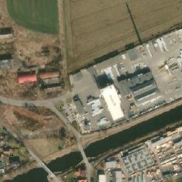 Satellite imagery of Presbeton [Lužec nad Vltavou] factory chimney, CZ
