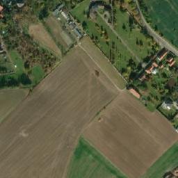 Satellite imagery of [Kopidlno] church t., CZ