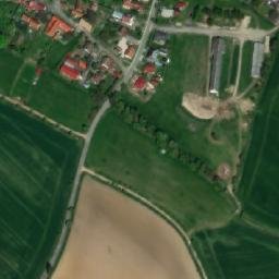 Satellite imagery of [Milovice u Hořic] church t., CZ