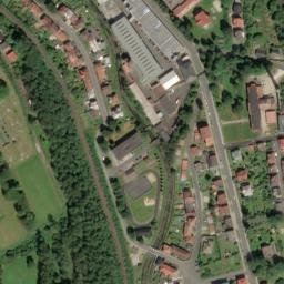 Satellite imagery of [Kraslice] heat plant chimney, CZ