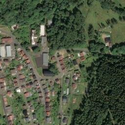 Satellite imagery of [Kraslice] heat plant chimney, CZ