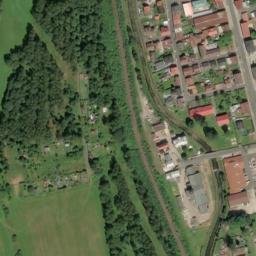 Satellite imagery of [Kraslice] heat plant chimney, CZ