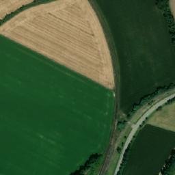 Satellite imagery of [Hněvčeves] church t., CZ