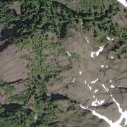 Satellite imagery of Tlakwa Mountain, CA