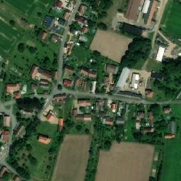 Satellite imagery of [Hněvčeves] church t., CZ