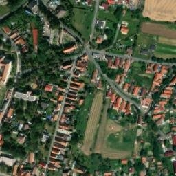 Satellite imagery of [Byšice] church sanctus t., CZ
