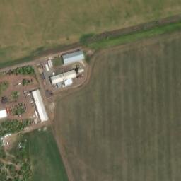 Satellite imagery of [Račetice] evang. church t., CZ