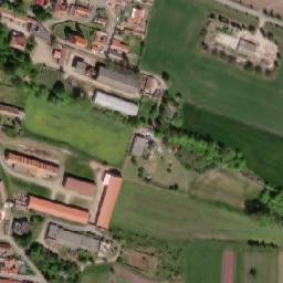 Satellite imagery of [Hospozín] church t., CZ