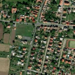Satellite imagery of [Rožďalovice] church t., CZ