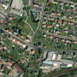 Satellite imagery of [Ostrov nad Ohří] heating plant chimney, CZ