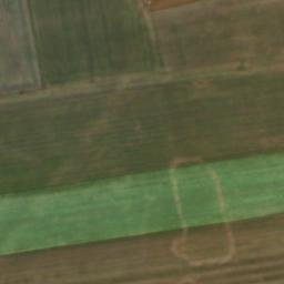 Satellite imagery of [Račetice] evang. church t., CZ