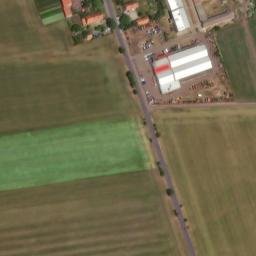 Satellite imagery of [Račetice] evang. church t., CZ