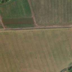 Satellite imagery of [Račetice] evang. church t., CZ