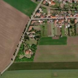 Satellite imagery of [Hospozín] church t., CZ