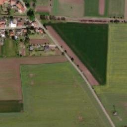 Satellite imagery of [Hospozín] church t., CZ