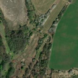 Satellite imagery of [Ostrov nad Ohří] cemetery church sanctus t., CZ