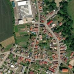 Satellite imagery of [Smidary] church t., CZ