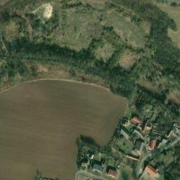 Satellite imagery of [Klobuky] church t., CZ