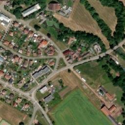 Satellite imagery of [Smidary] church t., CZ