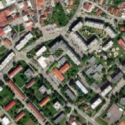Satellite imagery of Town hall [Dobruška] outlook t., CZ