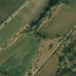 Satellite imagery of [Velvary] former sugar factory chimney, CZ