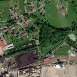 Satellite imagery of [České Meziříčí] sugar factory chimney, CZ
