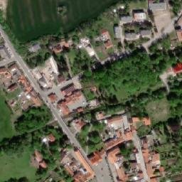 Satellite imagery of [Velvary] church t., CZ