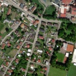 Satellite imagery of [České Meziříčí] sugar factory chimney, CZ