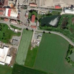 Satellite imagery of [České Meziříčí] sugar factory chimney, CZ