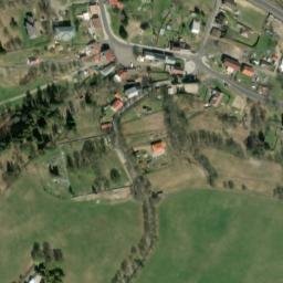Satellite imagery of [Jindřichovice v Krušných horách] church t., CZ