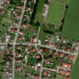 Satellite imagery of [České Meziříčí] sugar factory chimney, CZ