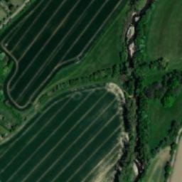 Satellite imagery of [Osoblaha] cemetery church t., CZ