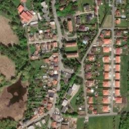 Satellite imagery of [Velvary] church t., CZ