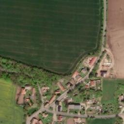 Satellite imagery of [Hobšovice] church t., CZ