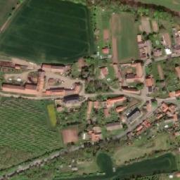 Satellite imagery of [Hobšovice] church t., CZ