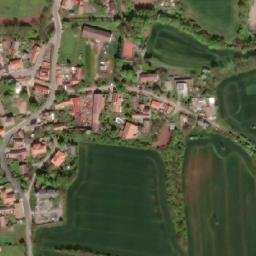 Satellite imagery of [Hobšovice] church t., CZ