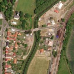 Satellite imagery of [Křinec] church t., CZ