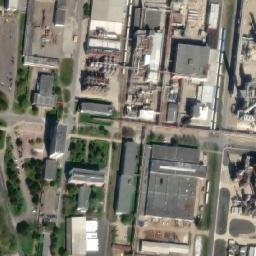 Satellite imagery of [Kralupy nad Vltavou] chemical factory chimney 2, CZ