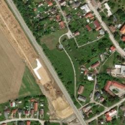 Satellite imagery of [Všestary] church t., CZ