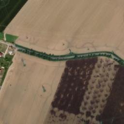Satellite imagery of [Všestary] church t., CZ