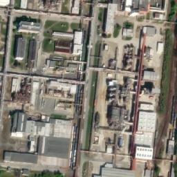 Satellite imagery of [Kralupy nad Vltavou] chemical factory chimney 2, CZ