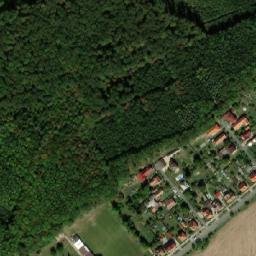 Satellite imagery of [Dymokury] church t., CZ