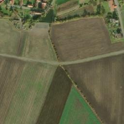 Satellite imagery of [Kněžice u Městce Králové] church t., CZ