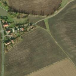 Satellite imagery of [Kněžice u Městce Králové] church t., CZ