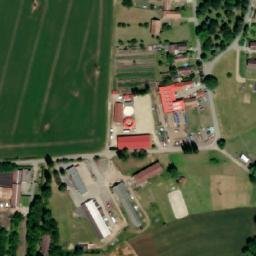 Satellite imagery of [Nový Bydžov] former sugar factory chimney, CZ