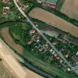 Satellite imagery of [Všestary] church t., CZ