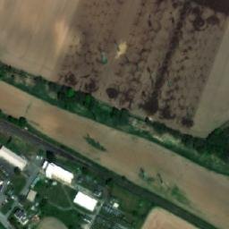 Satellite imagery of [Všestary] church t., CZ